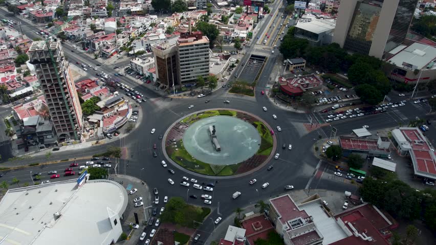 La Minerva roundabout, one of the most important points in guadalajara and simbol of all the city