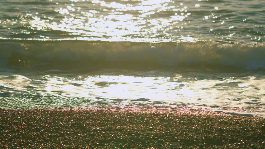 Beautiful Day On Sea Or Ocean. Detail Of A Sunlight Reflecting In Glittering Sea. Slow motion. | Shutterstock HD Video #1109018365