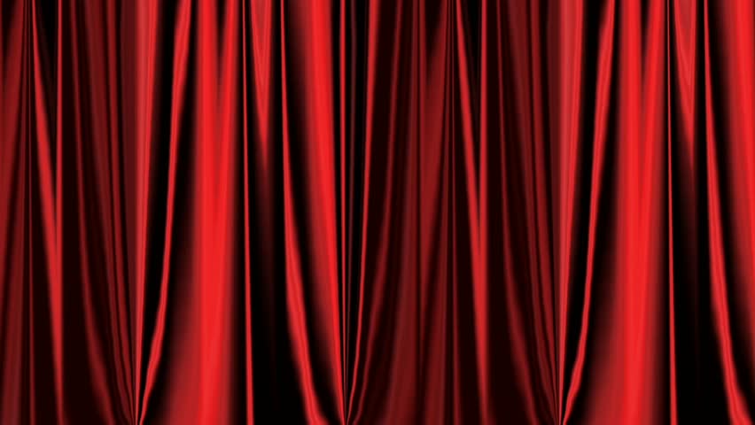 Red curtain show opening video clip, loop animation of red curtain opening Royalty-Free Stock Footage #1109021969
