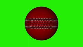 Real Cricket ball with Green screen Chroma Key Removable Background