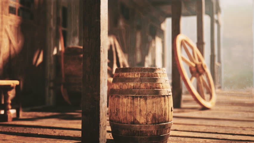 abandoned wooden deserted buildings in bodie ghost town