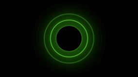 Glowing neon light Radio waves background , and looping neon circle , on the black background . - Powered by Shutterstock - Get 15% off with code: PIKWIZARD15