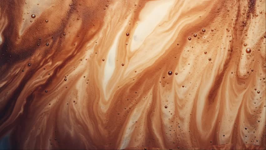Close-up view of coffee texture, espresso shot from top view Royalty-Free Stock Footage #1109036927