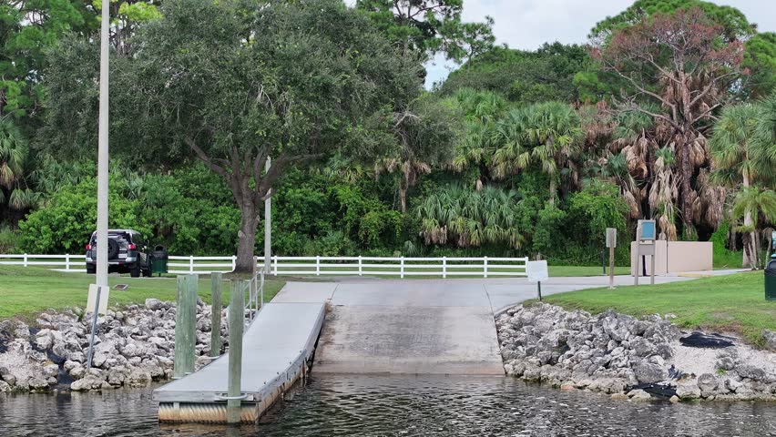 Potential boat launch site for recreational purposes. Located in suburban small neighborhood on mid-sized town.