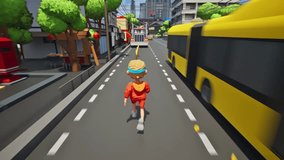 Controlling the character using the Mobile app game touchscreen. Collecting coins in the level of a Mobile app game. Completing the running mission in the modern Mobile phone app video game. - Powered by Shutterstock - Get 15% off with code: PIKWIZARD15