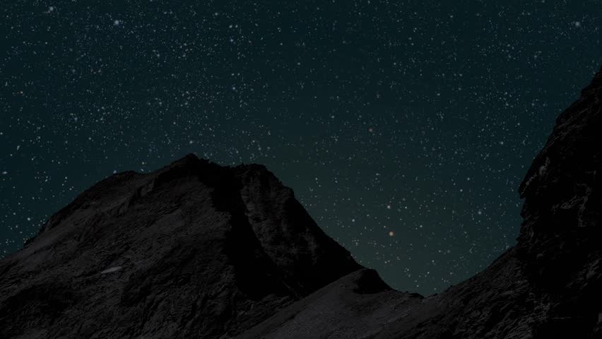 Night sea with a view of mountains and starry sky | Shutterstock HD Video #1109078029