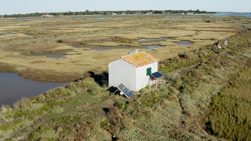 Weather Station, Monitoring - Nature Reserve, Ile-de-Ré, France