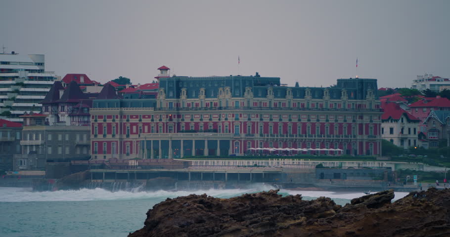 Biarritz, France Hotel Du Palais Biarritz - The Unbound Collection by Hyatt. Beautiful 5-star French hotel that hosted Napoleon, royals and nobles in the South of France in Europe
