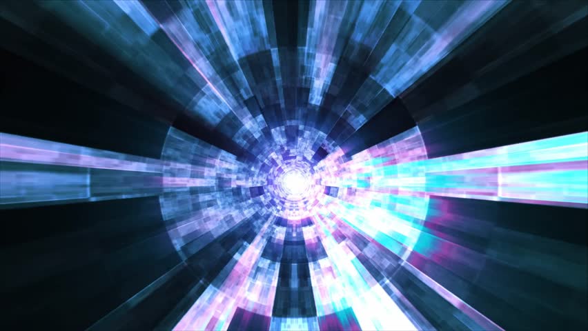 Colorful circle lights tunnel abstract background for futuristic high technology business presentation slide background concept. 4K 3D seamless loop Bright round border for VJ loop. | Shutterstock HD Video #1109093413