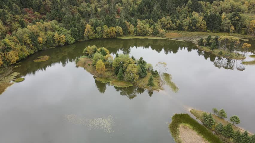 A beautiful and calm plateau lake