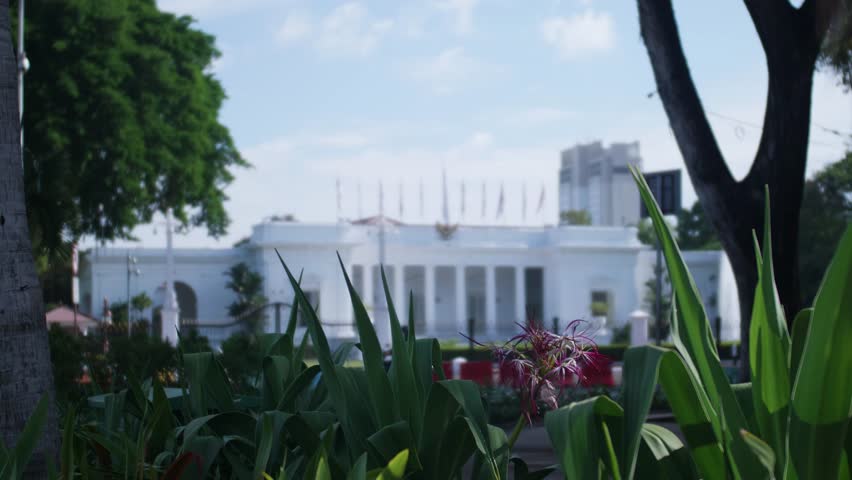 The State Palace is the Indonesian Presidential Palace which is located on Jalan Veteran, Central Jakarta. The State Palace is also located in the same complex as the Merdeka Palace. Royalty-Free Stock Footage #1109106305
