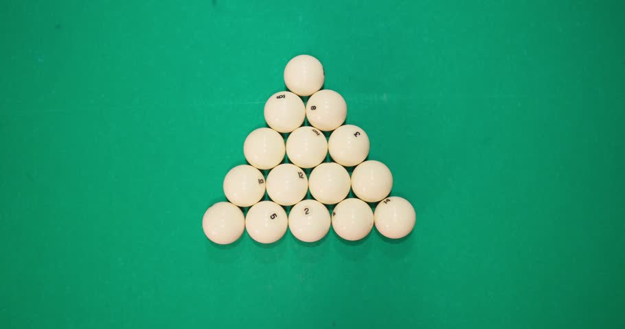 A young man plays American billiards. Russian billiards, an American in a billiards club and bar. Dark colors in the billiard club. A man pockets snooker balls. | Shutterstock HD Video #1109109897
