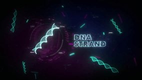 A lot of DNA Strands are flying in the digital animated background. The Text with the Words DNA Strand has appeared in the obscure background. DNA Strands floating in the Software Background. Graphics - Powered by Shutterstock - Get 15% off with code: PIKWIZARD15