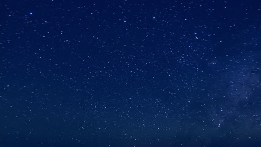 Night starry sky, milky way in night horizon, beautiful dark day time, stars shining, white. Star trails rolling. Nice clear weather. | Shutterstock HD Video #1109147291