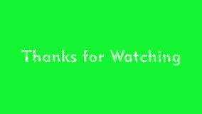 thanks for watching animated text in scribble style
