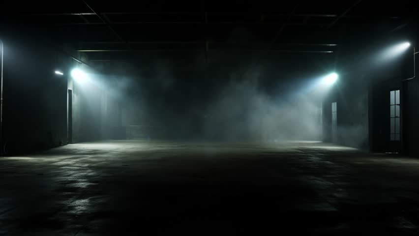 Darkroom background with a platform to showcase, product products marketing concept
