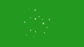 Snippets of white light shine. Twinkling stars, with a green screen background - Powered by Shutterstock - Get 15% off with code: PIKWIZARD15