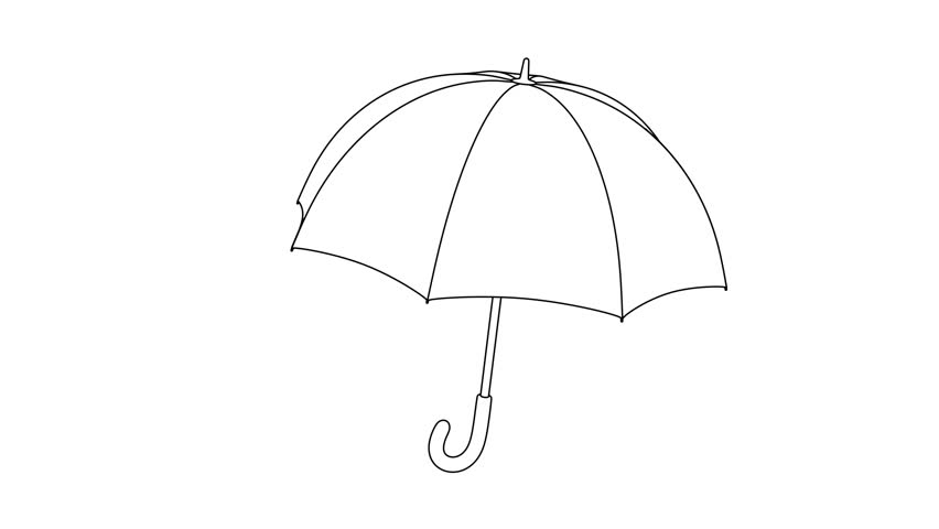 A linear umbrella that rotates around itself | Shutterstock HD Video #1109156391