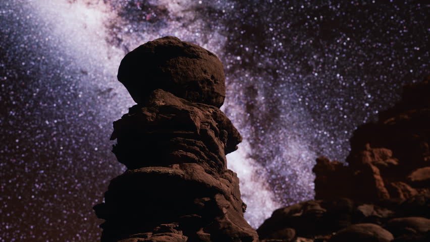 3D milky way at natural stone park the grand canyon