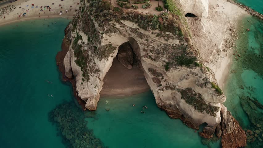 Santa Maria del Isola Tropea Calabria Italy aerial drone 04