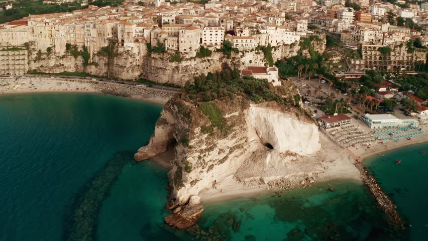 Santa Maria del Isola Tropea Calabria Italy aerial drone
