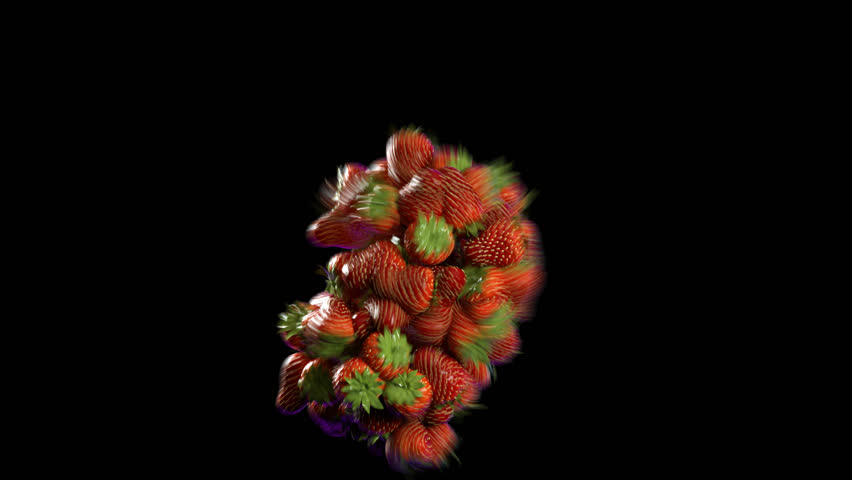 Flying Strawberry ,Fresh strawberry Slow motion Royalty-Free Stock Footage #1109172363