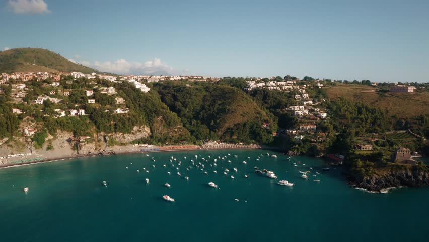 San Nicola Arcella coast Calabria Italy drone aerial view 03