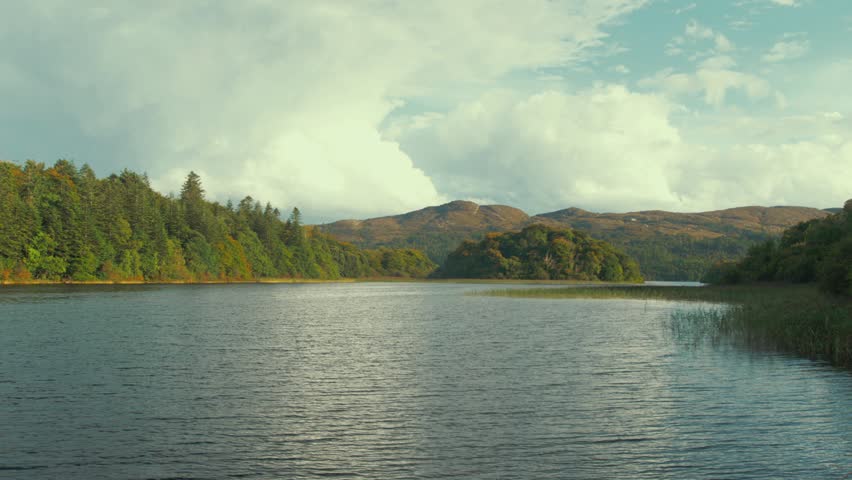Beautiful natural river view landscape in Autumn