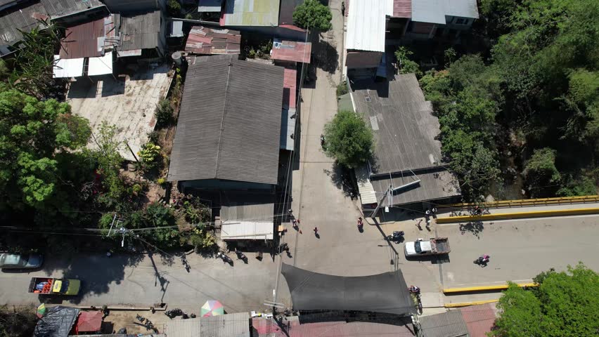 View of the Street and the Traffic of the Motos and Cars in a Popular Countryside Known as Minca