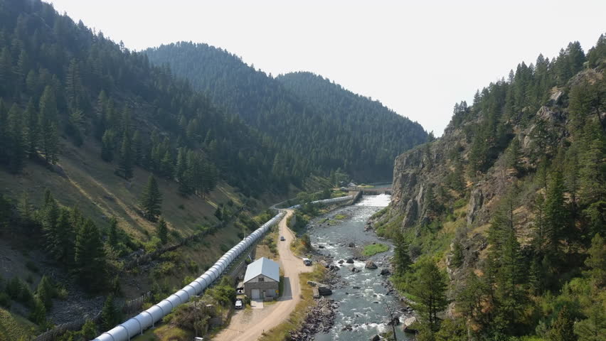 Ennis dam on the Madison river in Montana