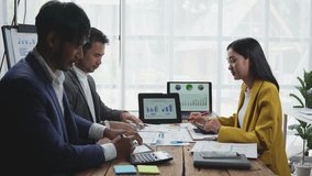 Asia business group meeting and discuss new startup concept projects Business team planning, strategic analysis and brainstorming with office paper reports. - Powered by Shutterstock - Get 15% off with code: PIKWIZARD15