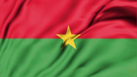 Burkina Faso flag waving in a looping motion, Burkina Faso Flag Waving,
 Vibrant colors symbolize unity and culture. Burkina Faso waving flag in sky. 3D rendering.  - Powered by Shutterstock - Get 15% off with code: PIKWIZARD15