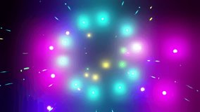 Abstract flickering emergency lights blue and purple laser overlay 3d render. Disco ball, dance vj loop for festival, nightclub, neon party, dj set - Powered by Shutterstock - Get 15% off with code: PIKWIZARD15