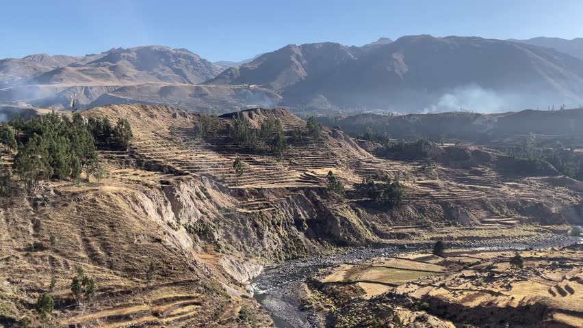 Beautiful landscape of Colca canyon in Peru