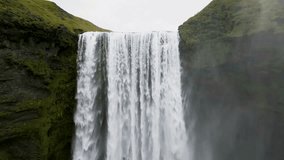 Unlock the breathtaking beauty of Skogafoss waterfall with stunning drone footage! From captivating aerial views of the majestic waterfall to the surrounding lush landscapes.
