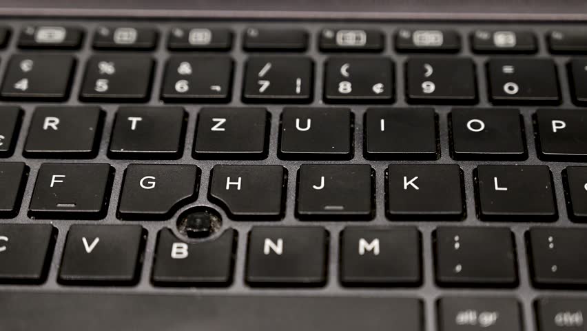 Laptop keyboard. Close up of keys on laptop.