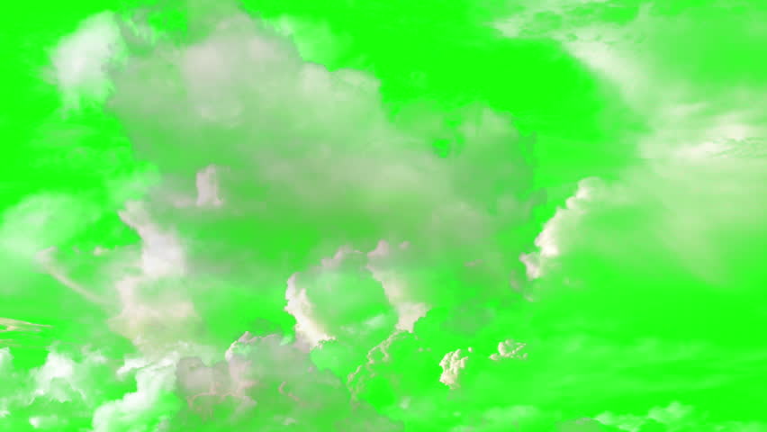 Animation - Flying Through The Clouds On The Green Screen Background | Shutterstock HD Video #1109248443