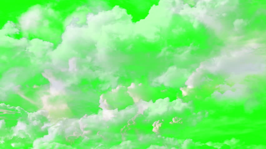 Animation - Flying Through The Clouds On The Green Screen Background | Shutterstock HD Video #1109248445