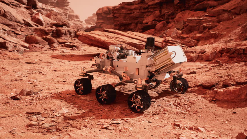 Mars Rover Perseverance exploring the red planet. Elements of this image furnished by NASA. - Powered by Shutterstock - Get 15% off with code: PIKWIZARD15