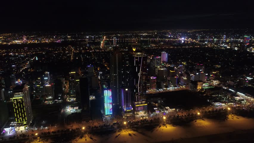 Flycam Dragon Bridge Da Nang Viet Nam