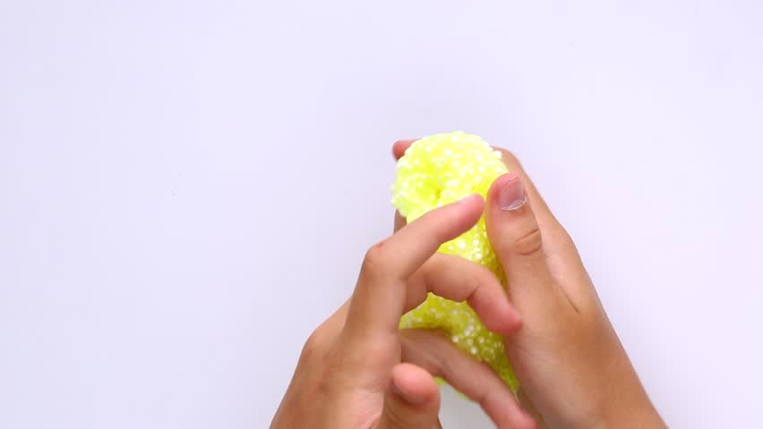 The mucus is yellow with white foam balls. ASMR relaxing video part 3 . | Shutterstock HD Video #1109269129