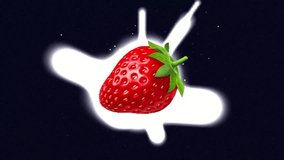 Strawberry Liquid Background Animation Video