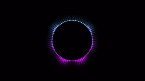 Colorful circle audio spectrum visualizer, Circle audio spectrum animation, Music visualizer, Sound wave circle - Powered by Shutterstock - Get 15% off with code: PIKWIZARD15