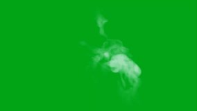 Fog green screen footage, Abstract technology, science, engineering artificial intelligence, Seamless loop 4k video, 3D Animation, Ultra High Definition