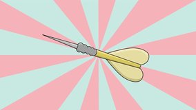 An animated video of a dart needle shape with a rotating background - Powered by Shutterstock - Get 15% off with code: PIKWIZARD15