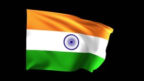 India Flag Looping Animation. High resolution 4K UHD quality in MOV format. The codec on this video is ProRes 4444. Ideal for your video projects