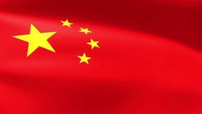 China Flag Looping Animation Background. High resolution 4K UHD quality in MOV format. The codec on this video is ProRes 4444. Ideal for your video projects
