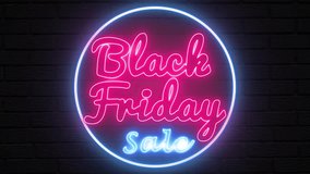 Black Friday Sale Sign Neon light flickering Animation - Powered by Shutterstock - Get 15% off with code: PIKWIZARD15