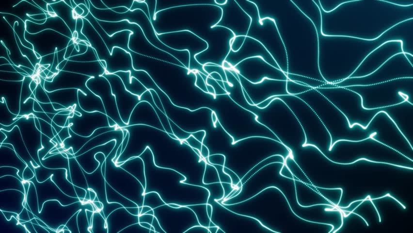 Dark abstract background with glowing wave. Shiny moving lines design element, flowing wave lines. Futuristic technology concept | Shutterstock HD Video #1109319373