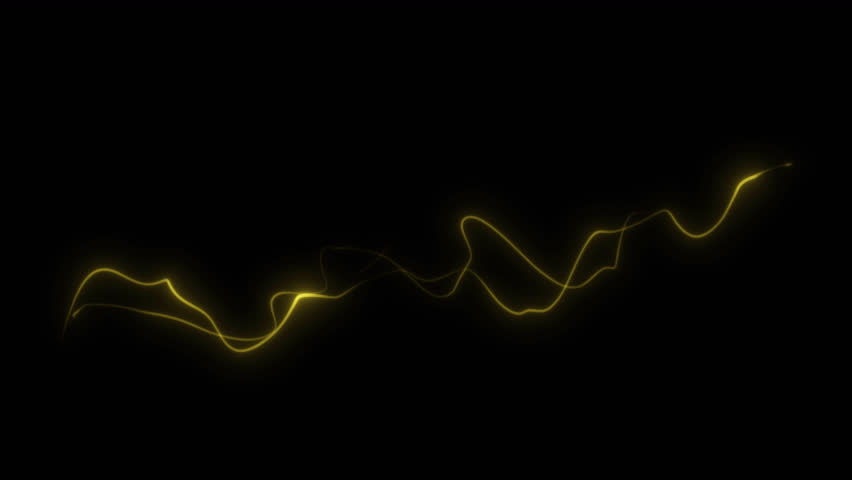 Yellow thunderclaps on a black screen. Active current energy in 4K with alpha channel. The effect of a magical blow from the hand. Royalty-Free Stock Footage #1109329149